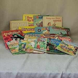 Vintage Top Top Tale and Rand McNally books bundle of 17